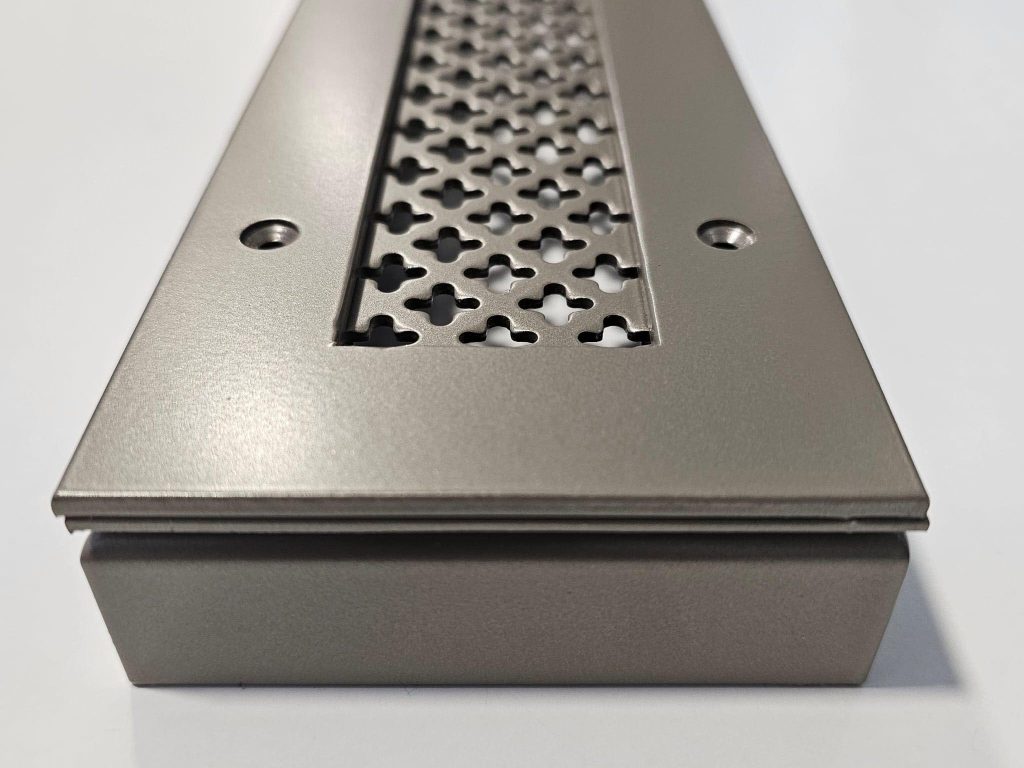 The Emirates Lounge, Stansted Airport: Bespoke Perforated Aluminium Radiator Vent&nbsp;Covers